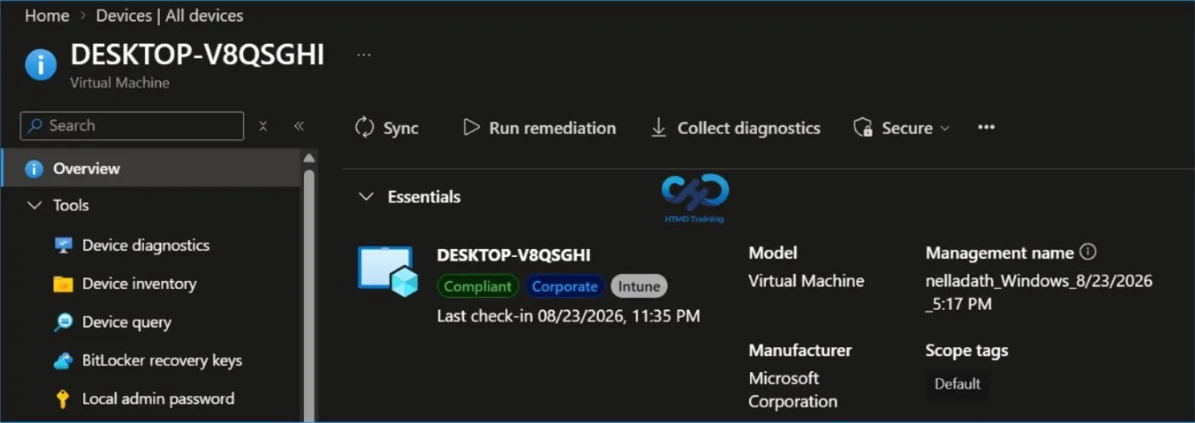 Step 1 - Open the managed device — figure 1