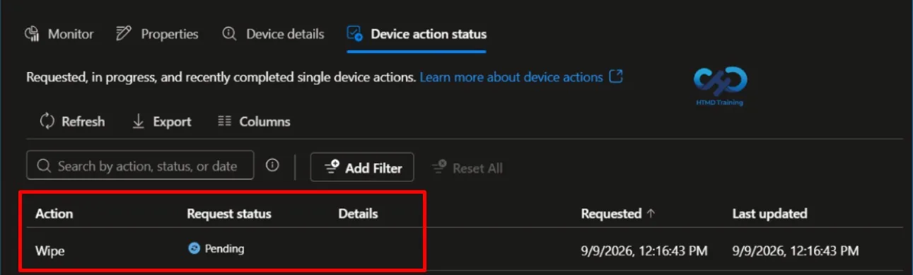 Step 4 - Verify the administrative status — figure 4