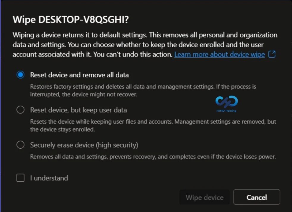 What changed in the Windows wipe experience?